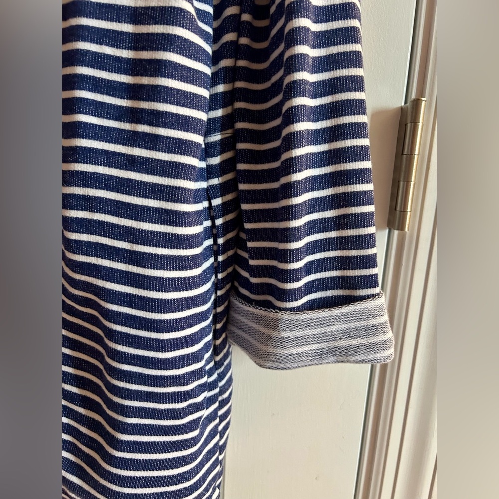 NWT Fresh Produce Weekender Striped Open Front Cardigan Navy White - M - Picture 4 of 5